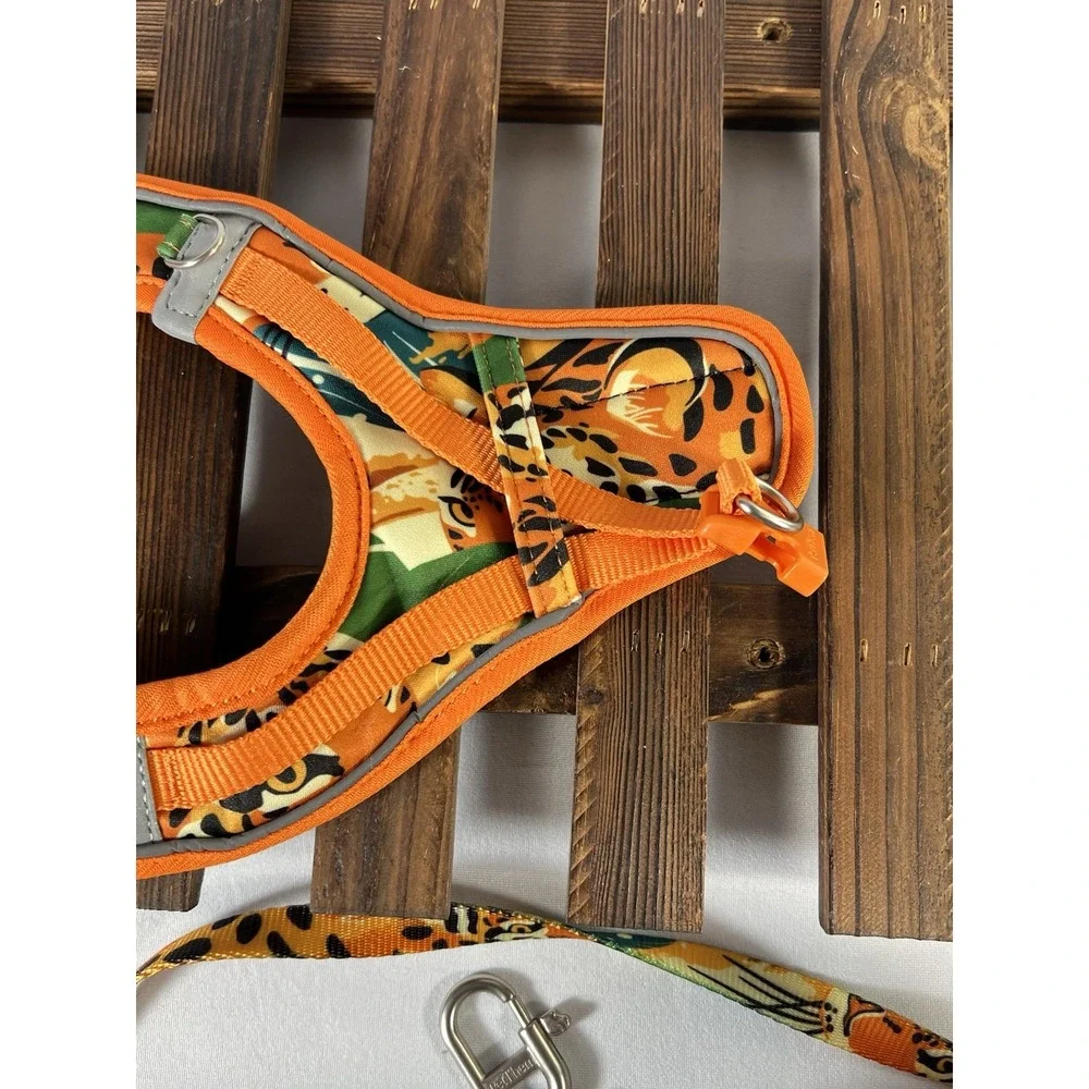 Dog Harness and Leash Set, Step-in Escape‎ Proof Adjustable Vest Harness Sz L
